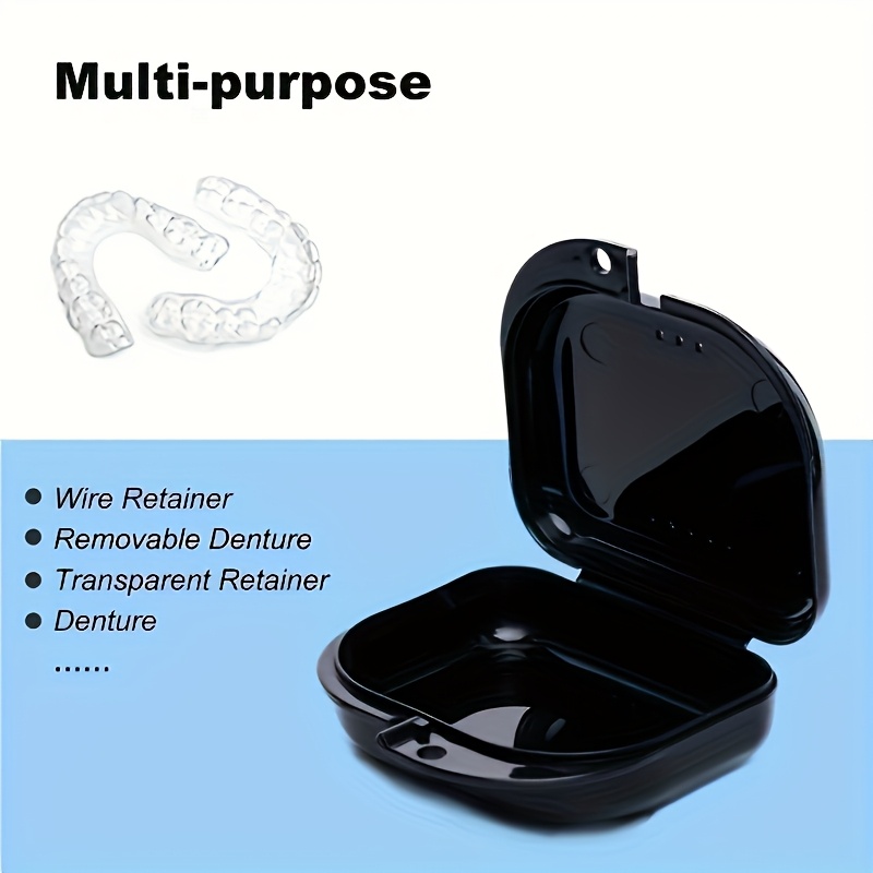 5/10Pcs Denture Bath Storage Box Fake Teeth Orthodontic Retainer Case Mouth Guard Container Plastic Organizer Oral Hygiene Tools