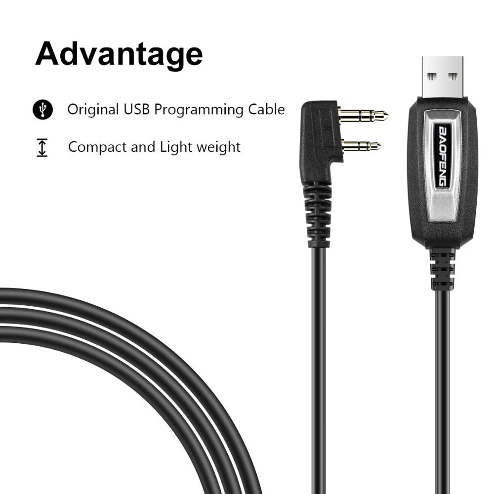 USB-кабель для программирования с компакт-диском для Baofeng UV-5R 888S 82 UV-S9PLUS UV-13 16/17/21 Pro USB K-тип интерфейс рация радио