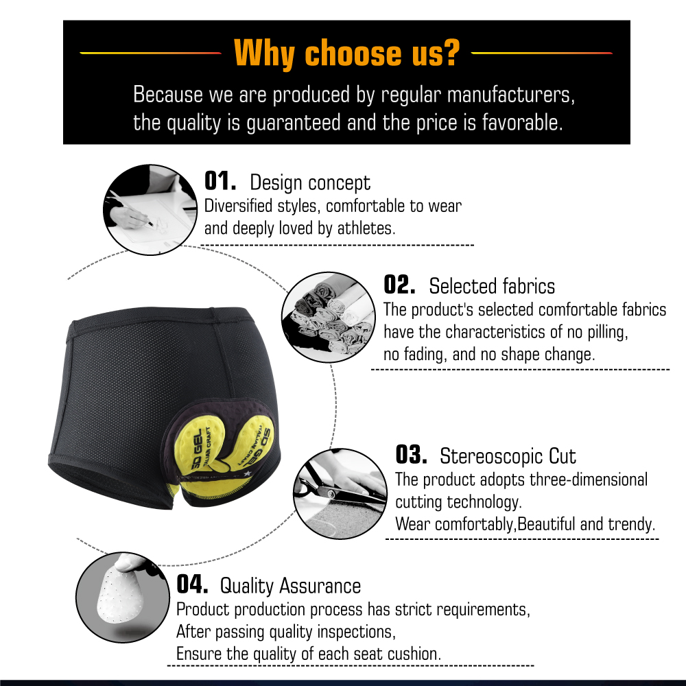 KEMALOCE-almohadilla de ciclismo para hombre y mujer, cojín de Gel 5D, 12D, almohadilla transpirable de silicona y espuma a prueba de golpes para paseo largo