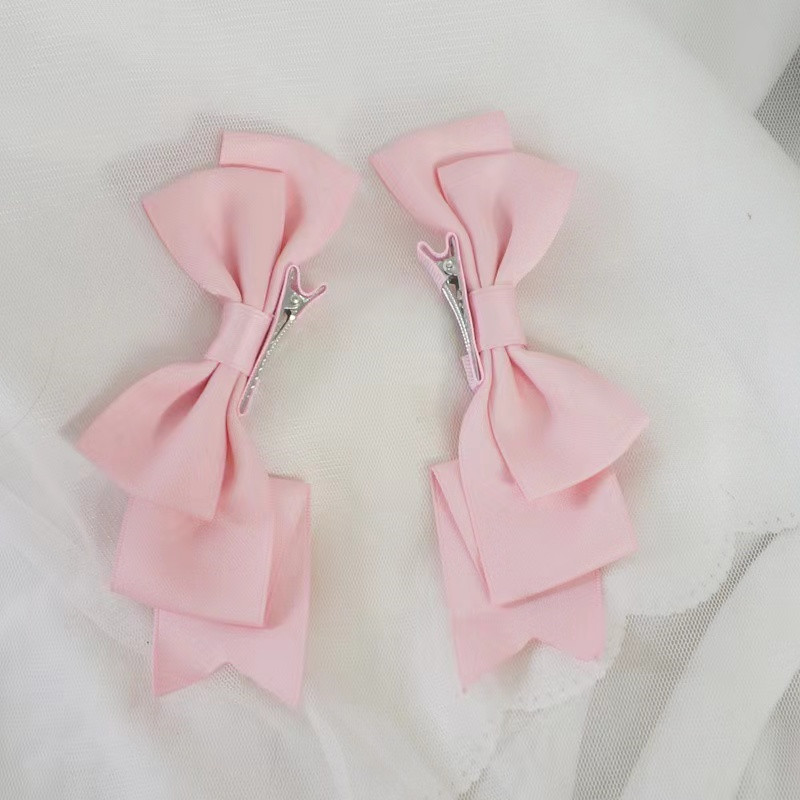 Fermaglio per capelli con fiocco fatto a mano Kawaii Anime Lolita Tornante Copricapo cosplay Accessorio per capelli uniforme JK Regali di Natale