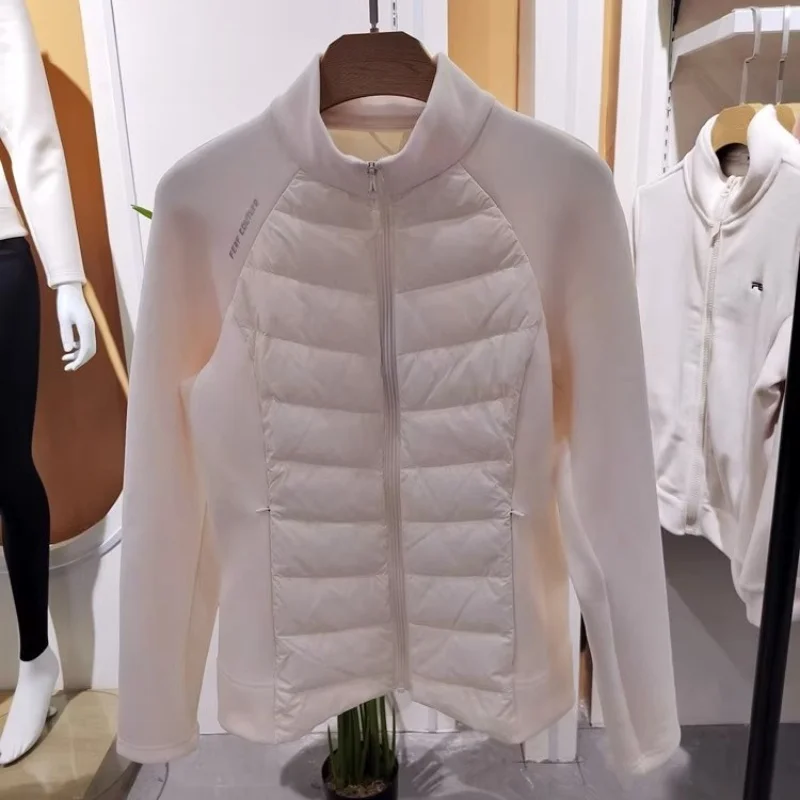 Chaquetas para montar a caballo para mujer, abrigo cálido ligero a prueba de viento, relleno de pato blanco, equitación para invierno