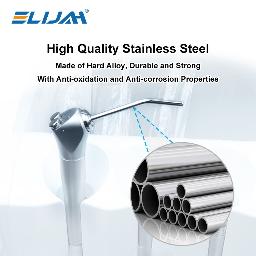 10 stks Rvs Dental Air Triple Spuit 3 Way Dental Air Waternevel Spuit Nozzles Tips Voor Tanden Whitening