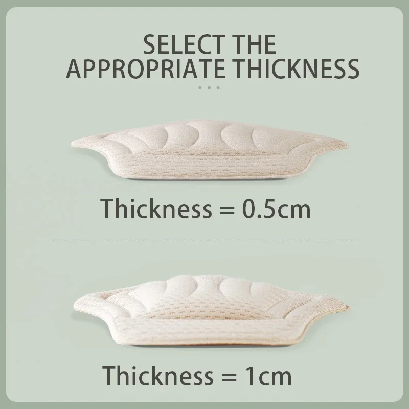 Clearance_1 คู่/2 ชิ้นรองเท้าผ้าใบ Patch Heel Pads Insole Patch รองเท้ากลับสติกเกอร์เบาะใส่พื้นรองเท้าหนา Heel Protector กลับ