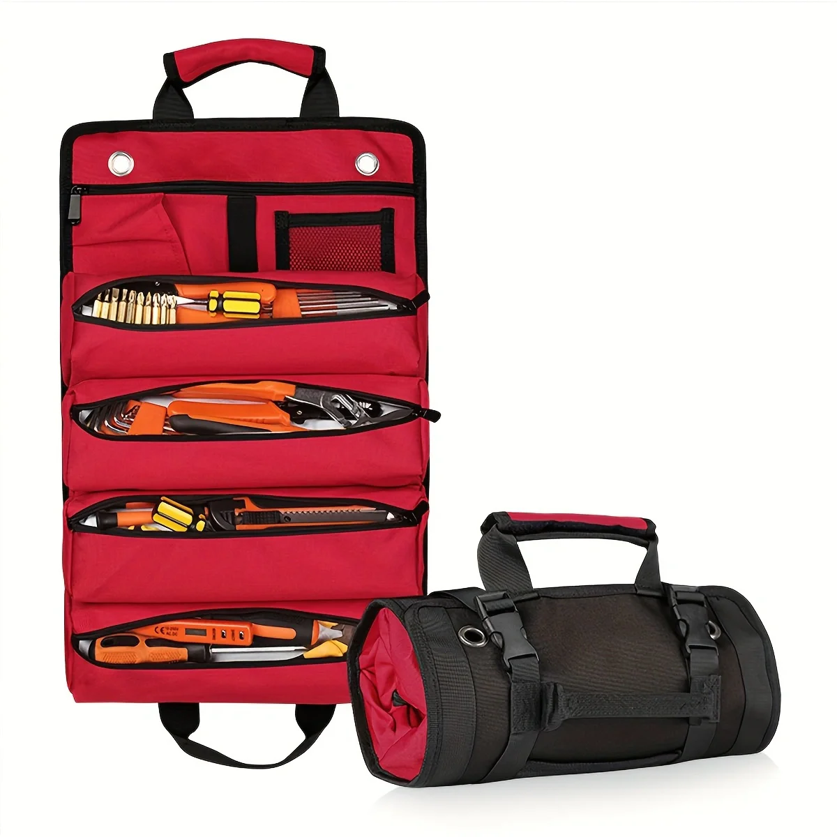 Tool bag, Reel Tool Storage Bag Detachable Multifunctional Bag Suitable for Maintenance Tools Camping and Emergency Tool Bag