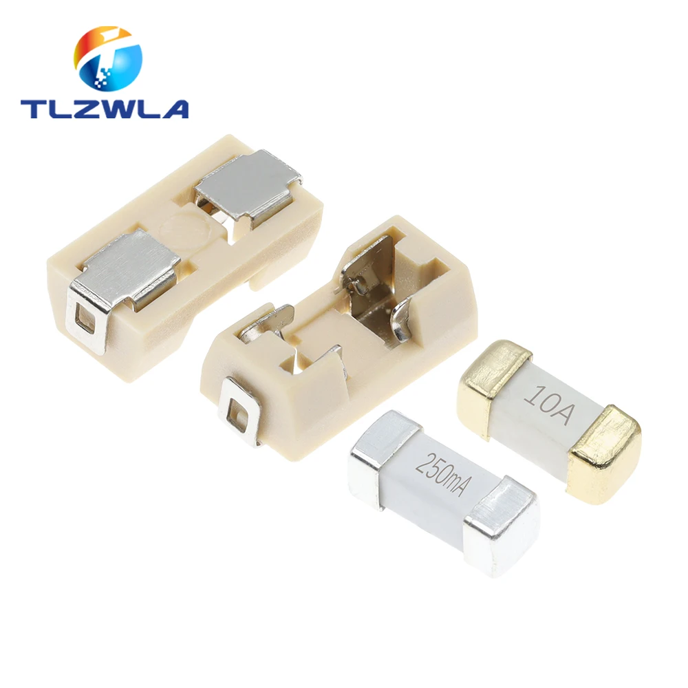 10 Chiếc 1808 125V 250V AC 0451 SMD Nhanh Thổi Cầu Chì 0.5A 0.75A 1A 2A 3A 4A 5A 6.3A 8A 10A 12A 15A 500MA 750MA 2410 Siêu Nhanh Chóng Cầu Chì