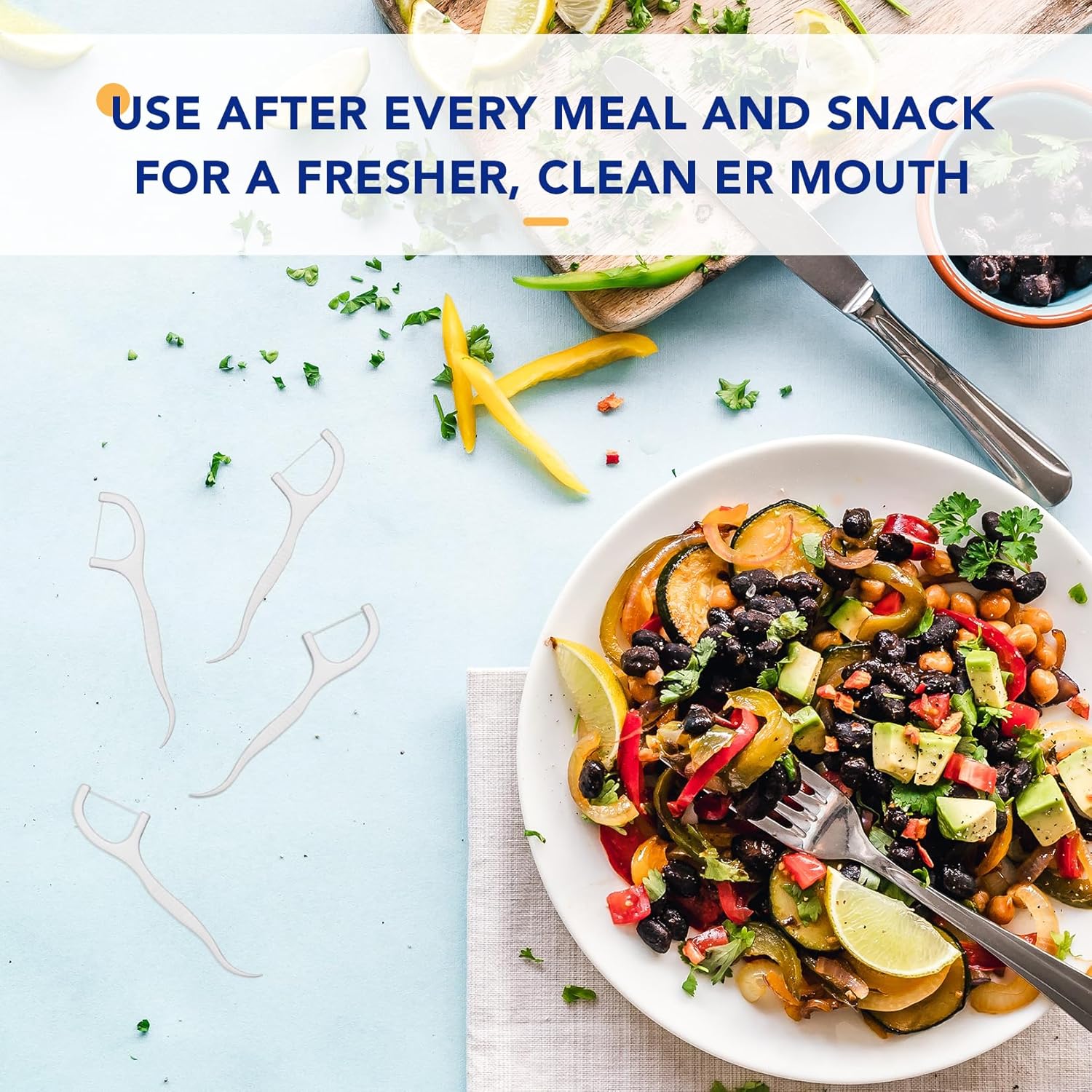 50-1000pcs Portable Disposable Dental Floss High Pull Toothpicks Stick Cleaner Between Teeth Interdental Brush Oral Hygiene Care