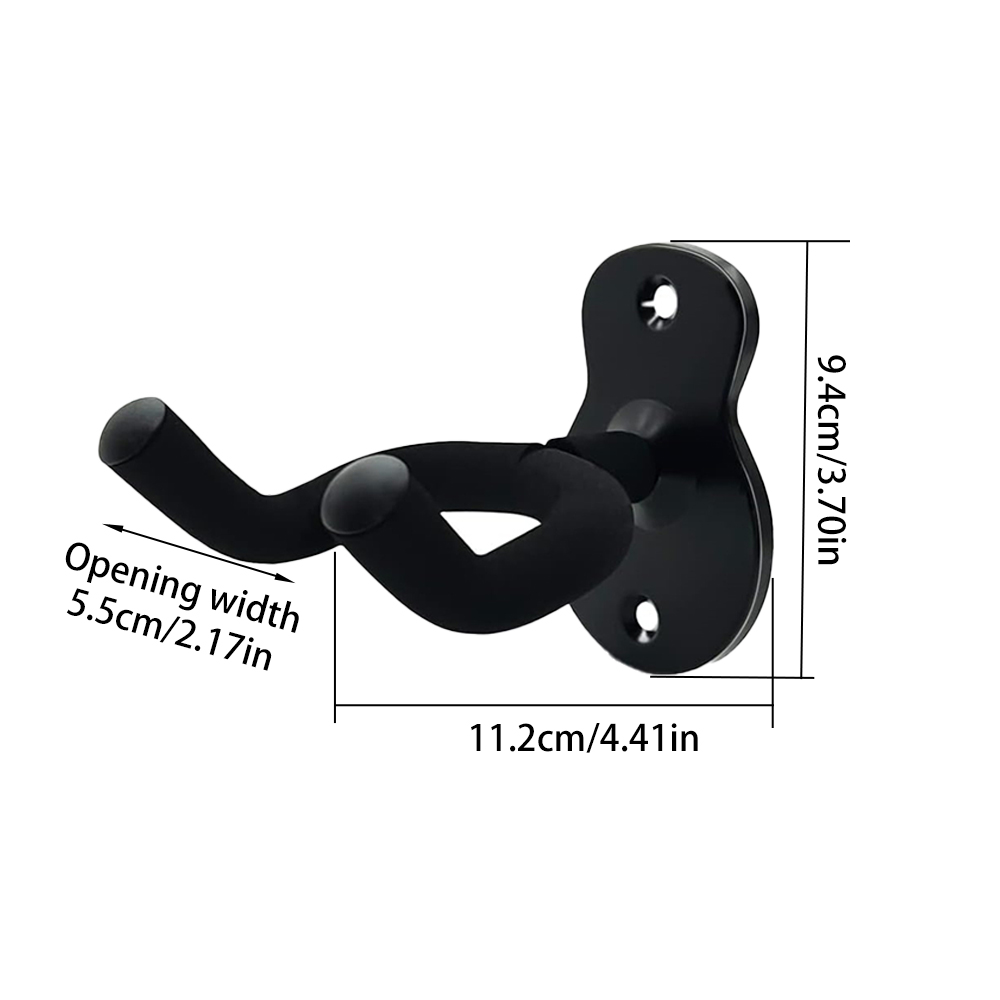 1 Pc Metal U-Vormige Gitaar Wall Mount Stand Hanger Houder Haak Voor Akoestische, Elektrische Gitaar Banjo Bass Cadeau Voor Gitarist