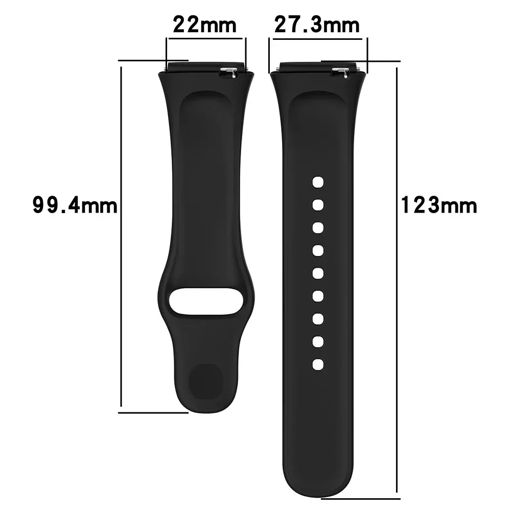 Pulseira de silicone para redmi watch 3 active/lite pulseira + capa protetora