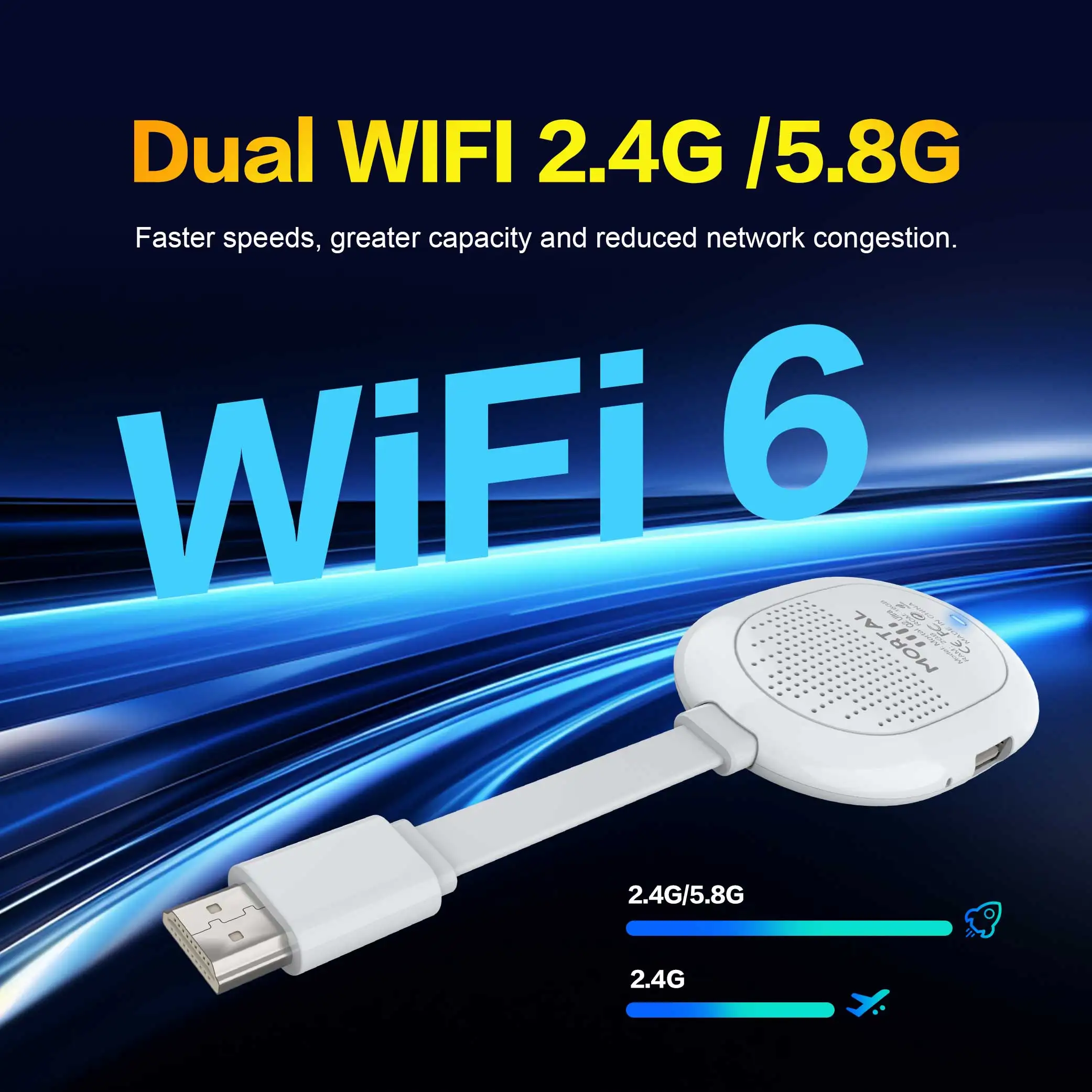 Global Mortal Android 4k Smart TV Stick Q2 Ultra 2GB RAM 16GB ROM  Dual Wifi 6 Multi Language Streaming Media Player TV Dongle