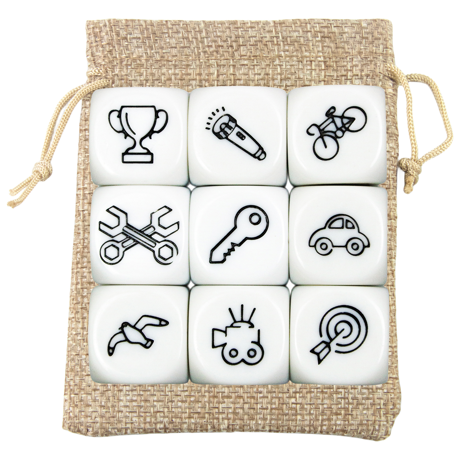 9 pçs dados contando história brinquedos imaginar história brinquedos dados com saco para jogo de festa brinquedos educativos para crianças presentes