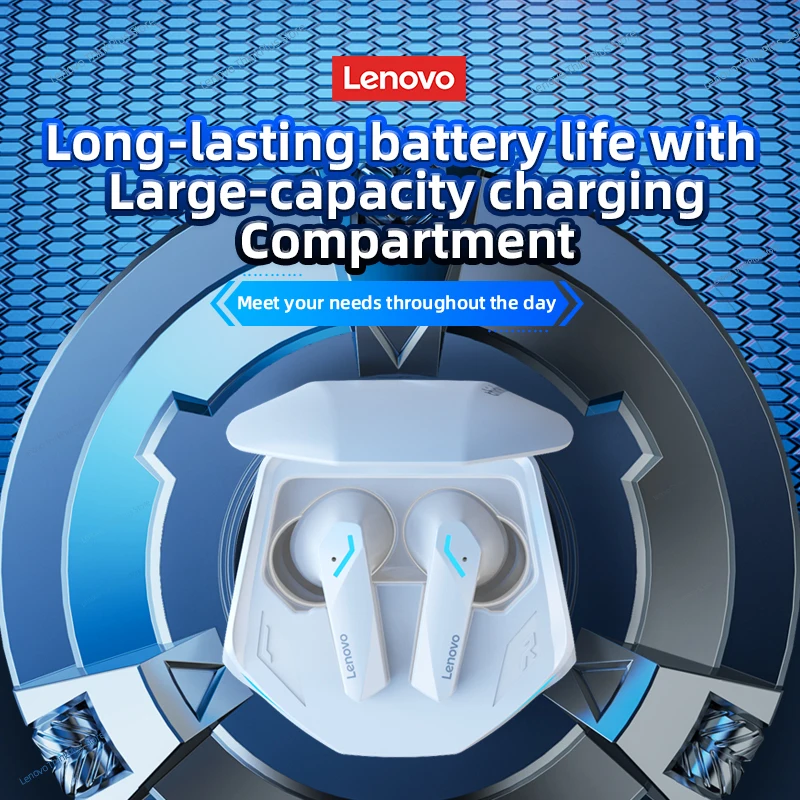 선택 Lenovo GM2 Pro 게임용 헤드셋 Bluetooth 5.3 듀얼 모드 음악 스포츠 이어 버드 마이크 HD 통화 기능이있는 소음 감소 헤드폰