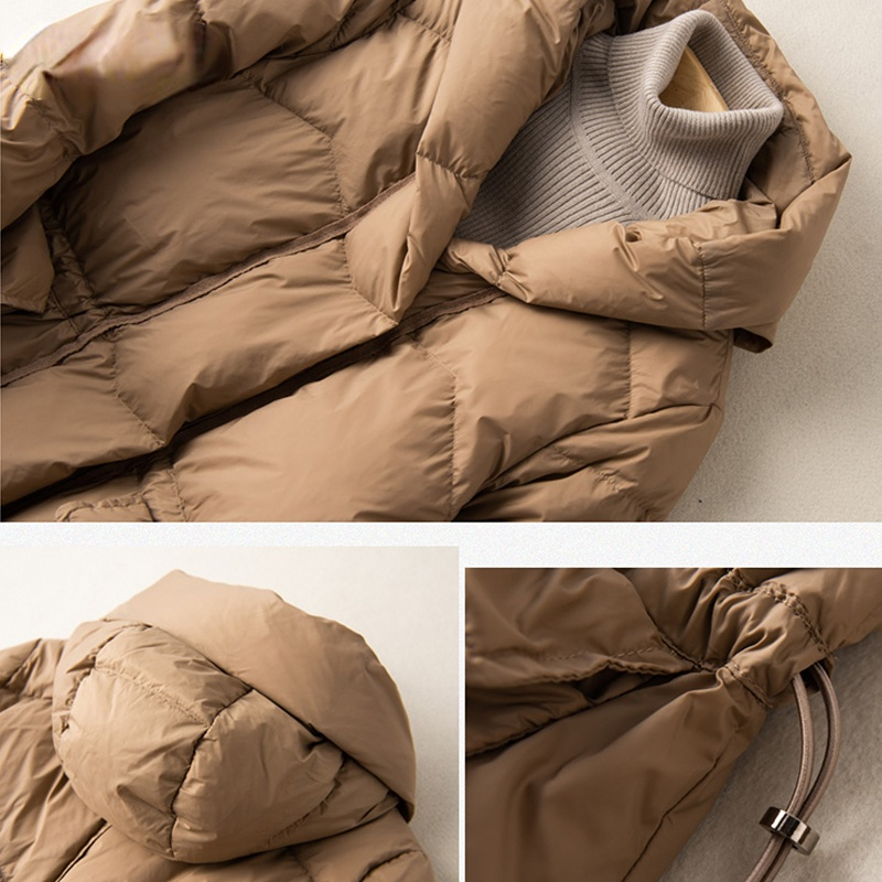 女性のための短いダックダウンジャケット,防風パーカー,単色,十分なアウター,90% 白,新しいスタイル,秋冬,2022