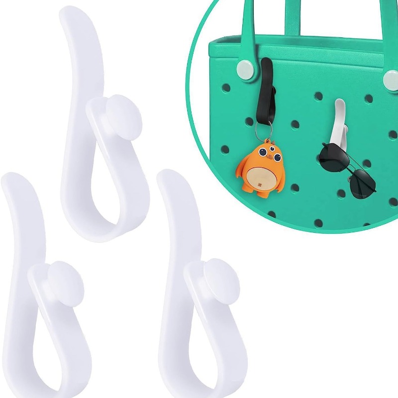 3Pcs Beach Bag Storage Hook Multi-Purpose Plastics Hooks Universal Insert Charm Hanging Sundries Organizer Beach Bag Accessories