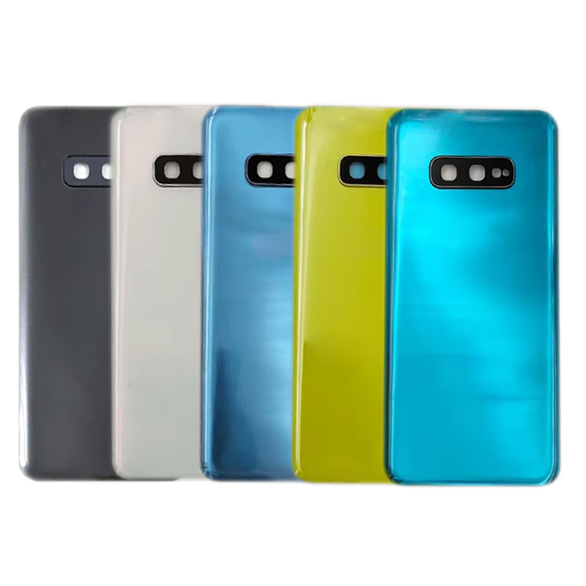 Nuevo para Samsung S10E cubierta trasera de batería Panel puerta trasera funda carcasa lente de cámara reemplazar