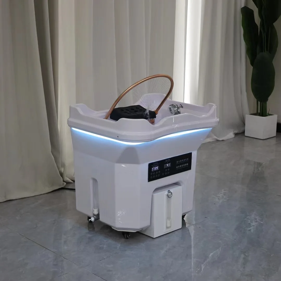 2025 nova ue 60 litros portátil spa spa shampoo tigela luxo spa centro cabelo shampoo bac conexão