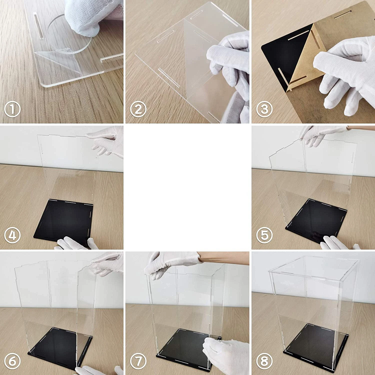 Chất Liệu Acrylic Màn Hình Ốp Lưng Lật Số Để Bàn Hộp Người Tổ Chức Đứng Chống Bụi Bảo Vệ Tủ Trưng Bày Cho Nhân Vật Hành Động/Đồ Chơi/Bộ Sưu Tập