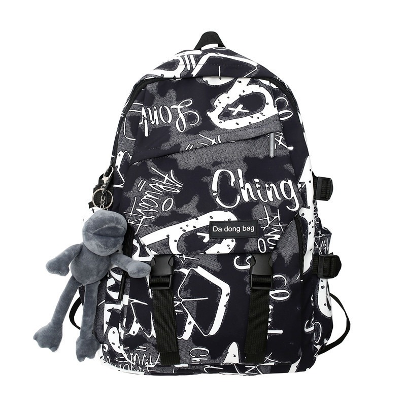 Sac à dos de lycée pour adolescents, sac d'école cool pour étudiants, cartable de grande capacité pour garçon, poupée mignonne