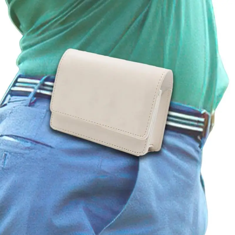 Golf Rangefinder Storage Bag Portable Golf PU Leather Laser Distance Meter Case Carry Small Bag With Soft Inner Lining For Golf