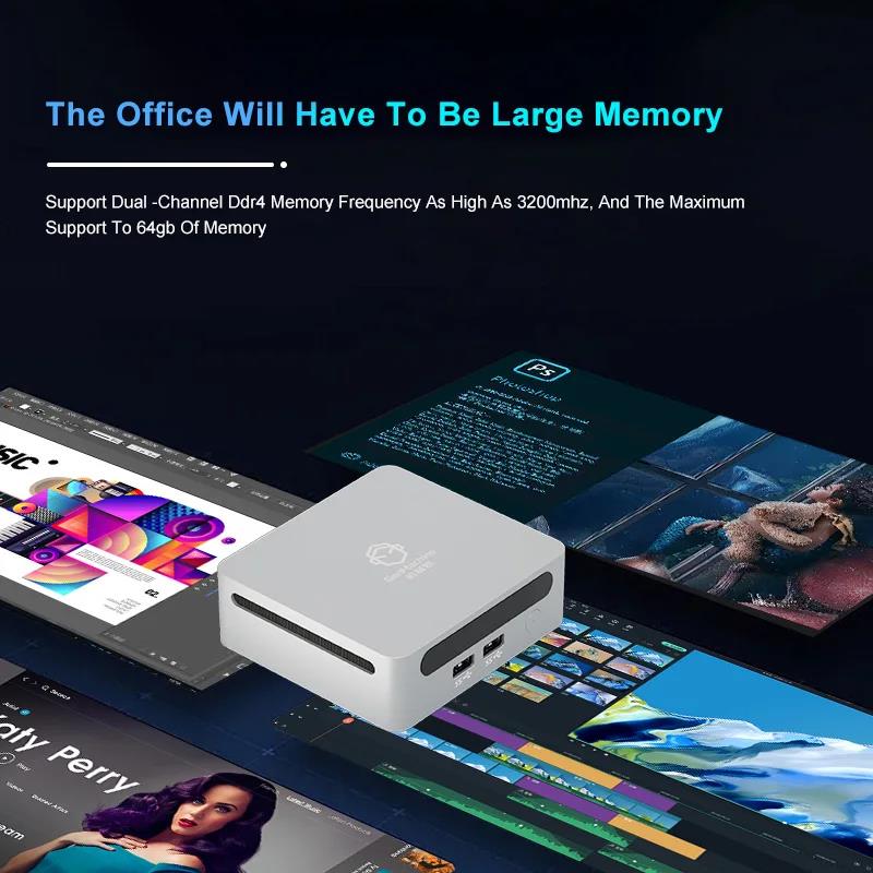AITTACT New AMD Ryzen 7 5800U Windows 11 Pro MINI PC DDR4 16/32GB 256/512GB SSD WIFI6 RTL8852, BT5.2 Desktop Gaming Computer