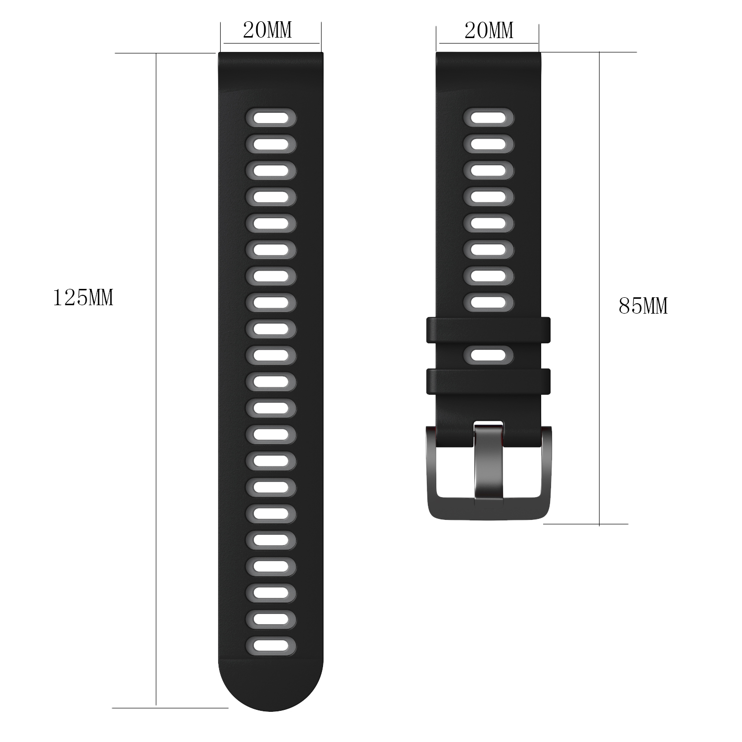 Pulseira de silicone de 20mm e 22mm para galaxy watch, gear s3 frontier, amazfit gtr 47mm/gtr 3/gtr 3 pro/gtr 2-2e pulseiras de relógio