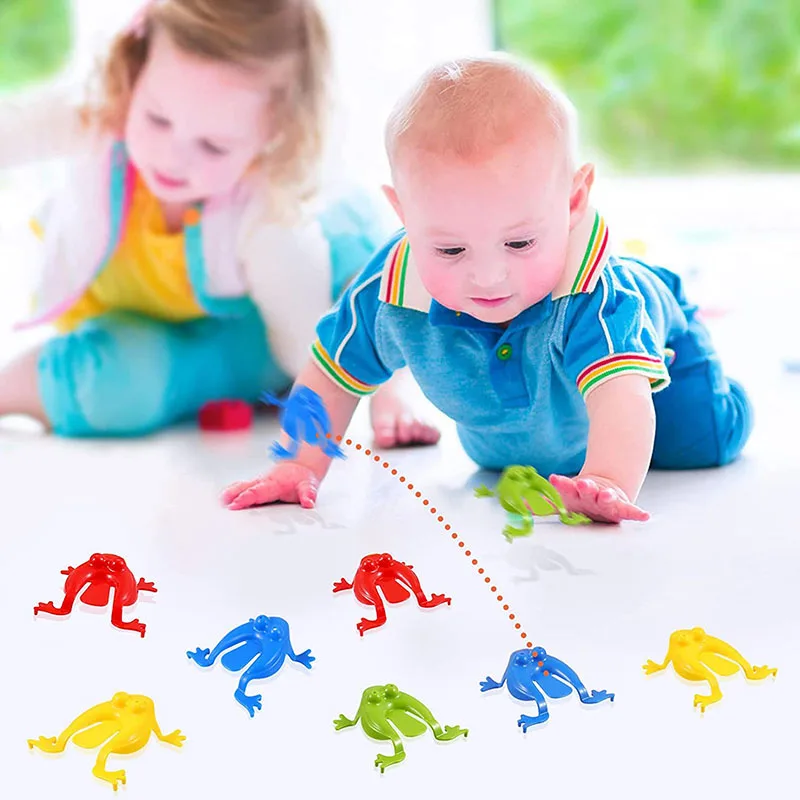 10-60Pcs กบกระโดดถัง BOUNCE Fidget ของเล่นสารพันความเครียด Reliever ของขวัญวันเกิดชายหญิงปาร์ตี้โปรดปรานเกม