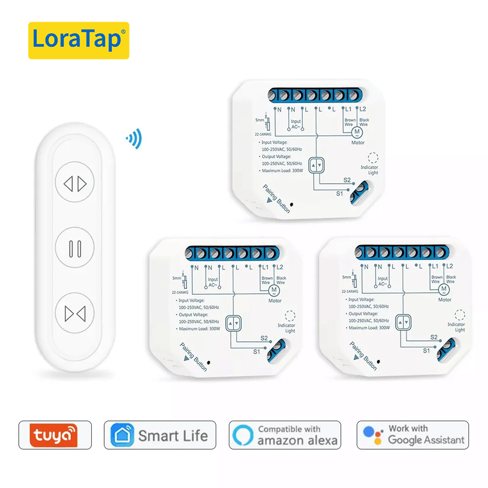 Módulo de interruptor de cortina Tuya Smart Life, persianas con Control remoto, persiana enrollable, aplicación RF + WIFI, temporizador, Google Home, Aelxa Echo, hogar inteligente