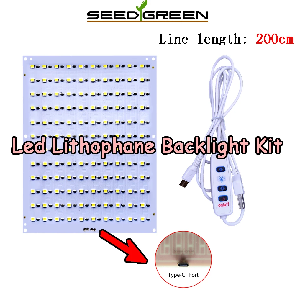 Voor Bambu Lab Lithofhaan Led-paneel CMYK LED Backlight Board PLA Basic CMYK Lithofhaan Bundel 3D Print Lithofhaan Foto DIY