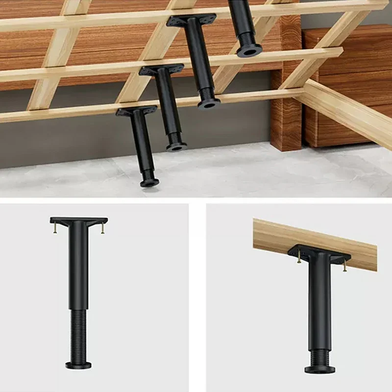 Piede di supporto per trave letto telescopico regolabile piedini per mobili in plastica rinforzati piedi per divano staffa portante inferiore del letto