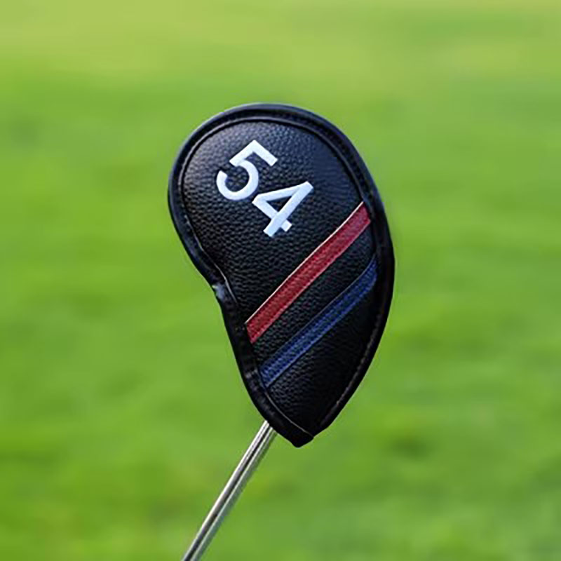 새로운 골프 웨지 커버 방수 후크 루프 PU 가죽 샌드 웨지 헤드 커버 48 50 52 54 56 58 60 학위 골프 액세서리