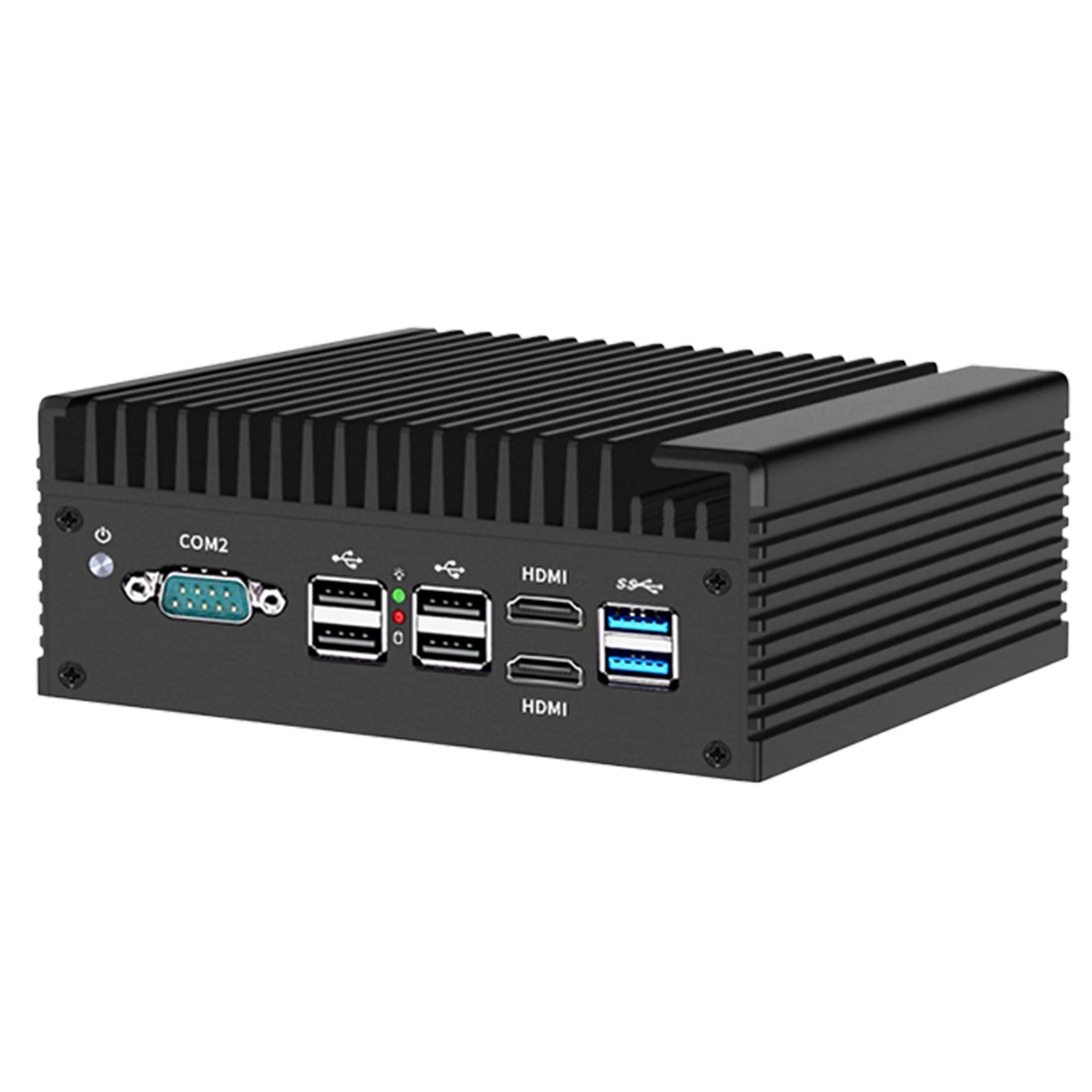 Firewall Mini PC 12. Generation Intel i3 n305 n100 Soft Router 4x i226-v 2,5g DDR5 2 * com 2 * HDMI Industrie computer effiziente Kühlung