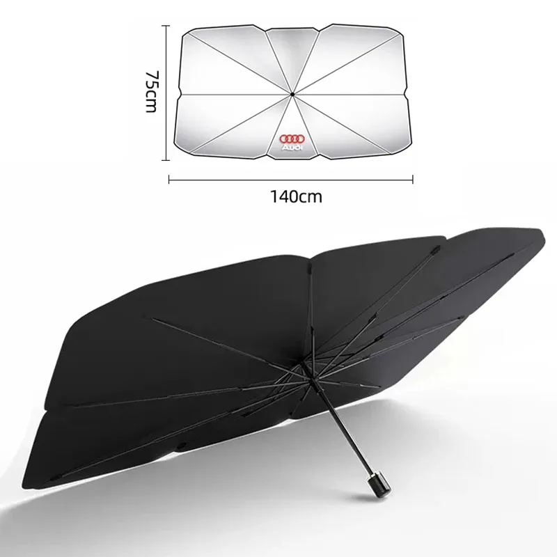 Parabrisas de coche parasol para Audi A1 A2 A3 A4 A5 A6 A7 A8 Q1 Q2 Q3 Q4 Q5 Q6 Q7 Q8 TT RS3 S5 B8 Quattro C6 B9 S1 RS4