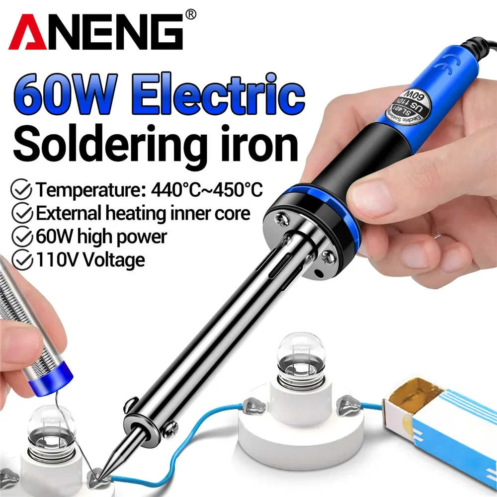 ANENG SL401 ไฟฟ้า 30/40/60W US/EU เครื่องทดสอบปลั๊กดีบุกเคล็ดลับซ่อมเครื่องมือเชื่อม Rework Header เครื่องมือ SOLDER Station