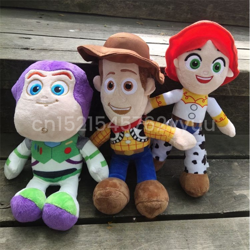 23 cm süßes Woody Buzz Lightyear Plüschtier, schöne gefüllte Anime-Jesse-Plüschtiere, Anhänger, Cartoon-Puppe, Heimdekoration, Weihnachtsgeschenke