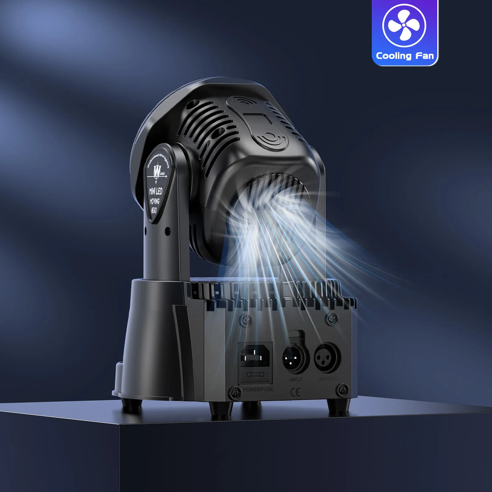 Luzes de cabeça móvel com feixe de led, 7x10w, rgbw, palco profissional, dmx512 canais, festas de discoteca, show, dj, luzes estroboscópicas de palco, dança