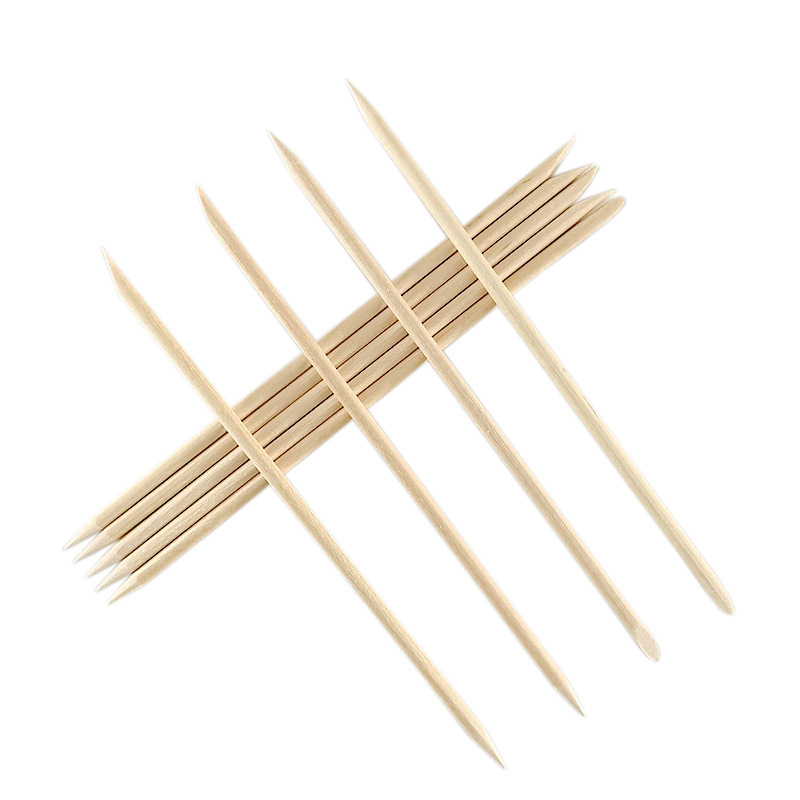 Bâtonnets poussoirs à cuticules en bois, 100 pièces/500 pièces, 63/75/95/105/127/150/178MM pour vernis Gel, élimine le nettoyage du pédicure, outil de pointage de conception à faire soi-même