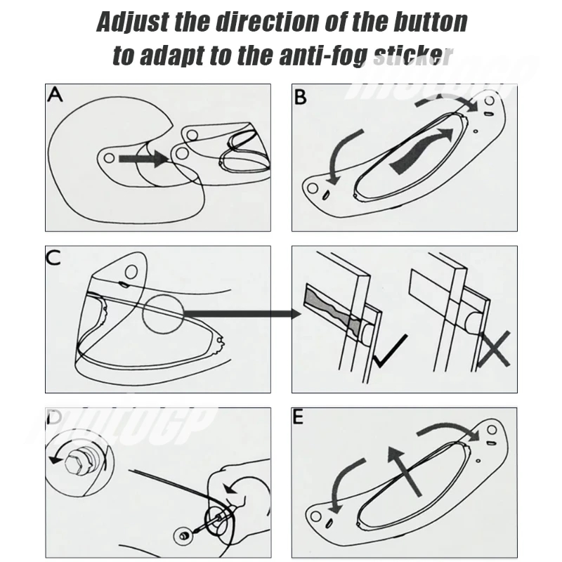 Прозрачные противотуманные линзы для K1 / K3 SV / K5 / Strada с козырьком GT2