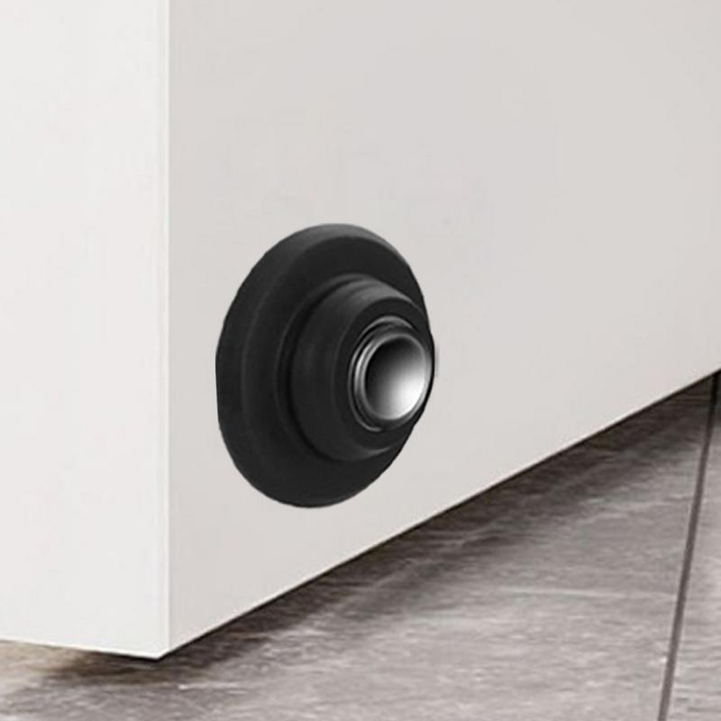 Tope magnético de silicona para puerta, anticolisión, a prueba de viento, succión sin perforación