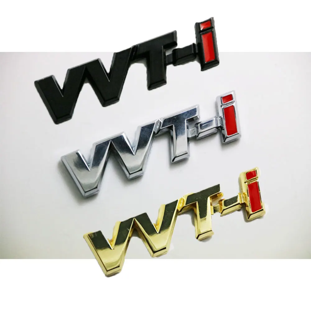 3D Metal VVT i Logo VVTi emblema coche guardabarros insignia pegatina de maletero para Yaris RAV4 Auris VVTI accesorio adhesivo