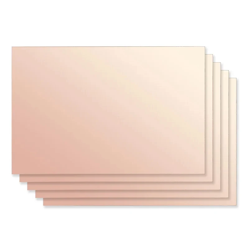5 uds 10x15 FR4 fibra de vidrio revestimiento de cobre laminado 10*15cm PCB placa prototipo de doble cara DIY placa de circuito impreso laminada