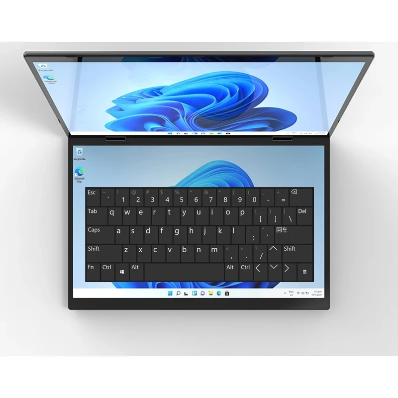 Topton L15 360 ° YOGA Laptop Intel N95 Dual 10.5 pollici IPS Touch Screen Windows 11 2 in 1 Tablet PC Notebook Office Mini Computer