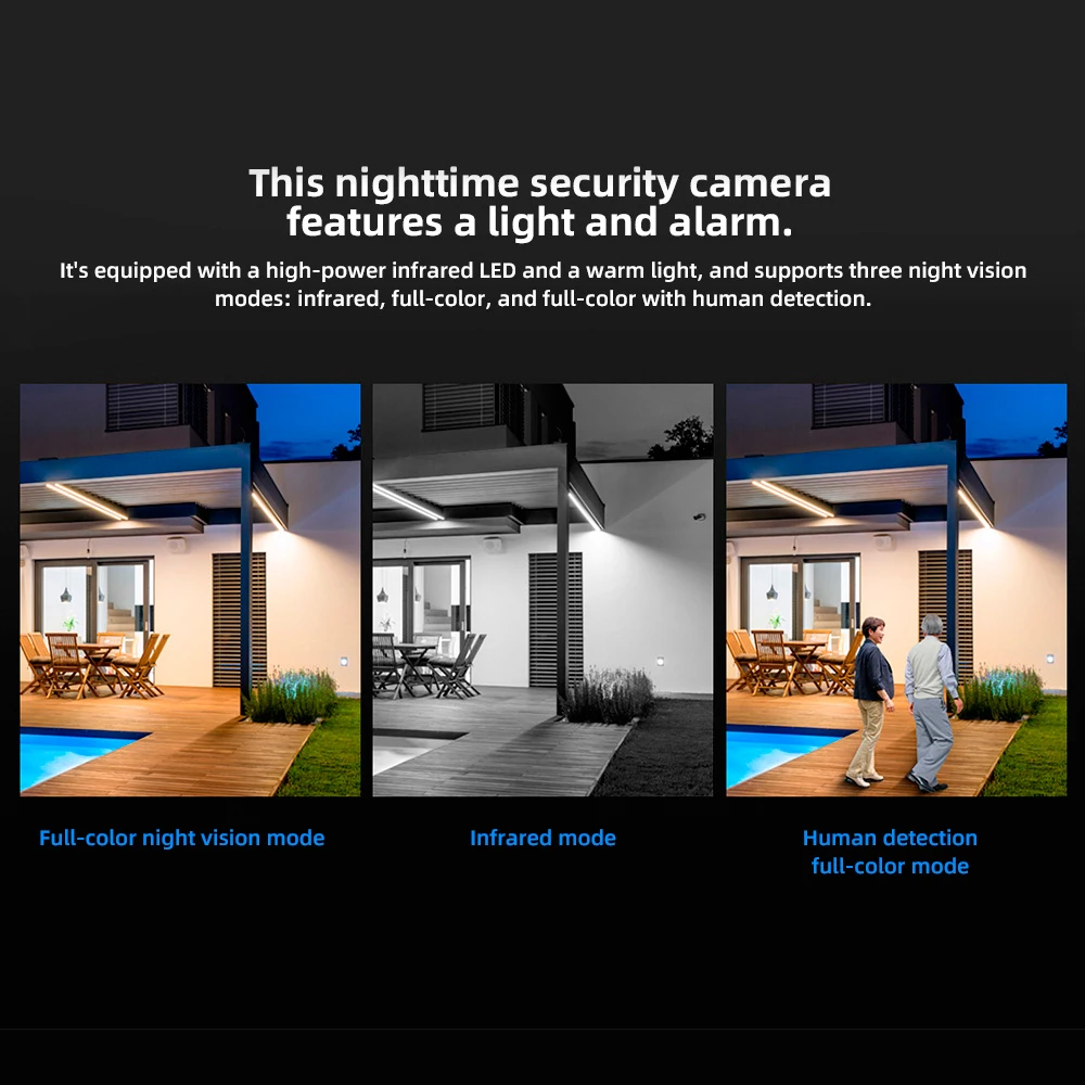 Kerui icsee ao ar livre ptz 6k wifi câmera ip de segurança em casa lente tripla câmera cctv vigilância de vídeo com telas triplas