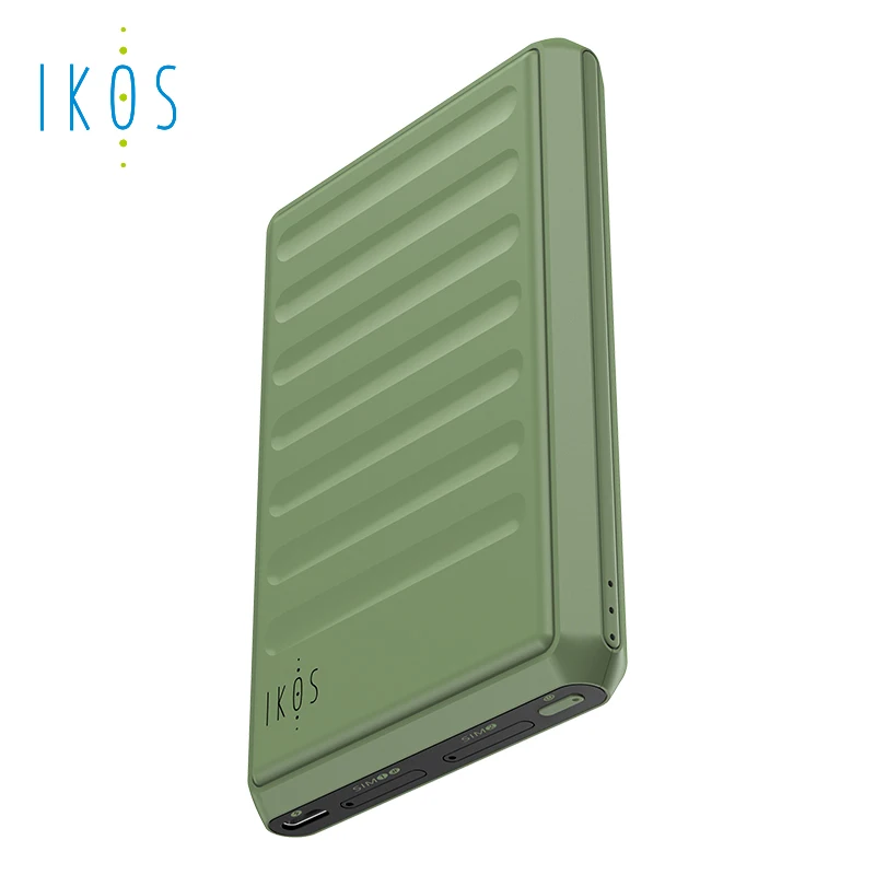 IKOS K7 4G Dual SIM Dual Stanby Adapter for iPhone/iPad - 2 or 4 SIM Cards/SMS/Call Active Simultaneously - WiFi Hotspod Data