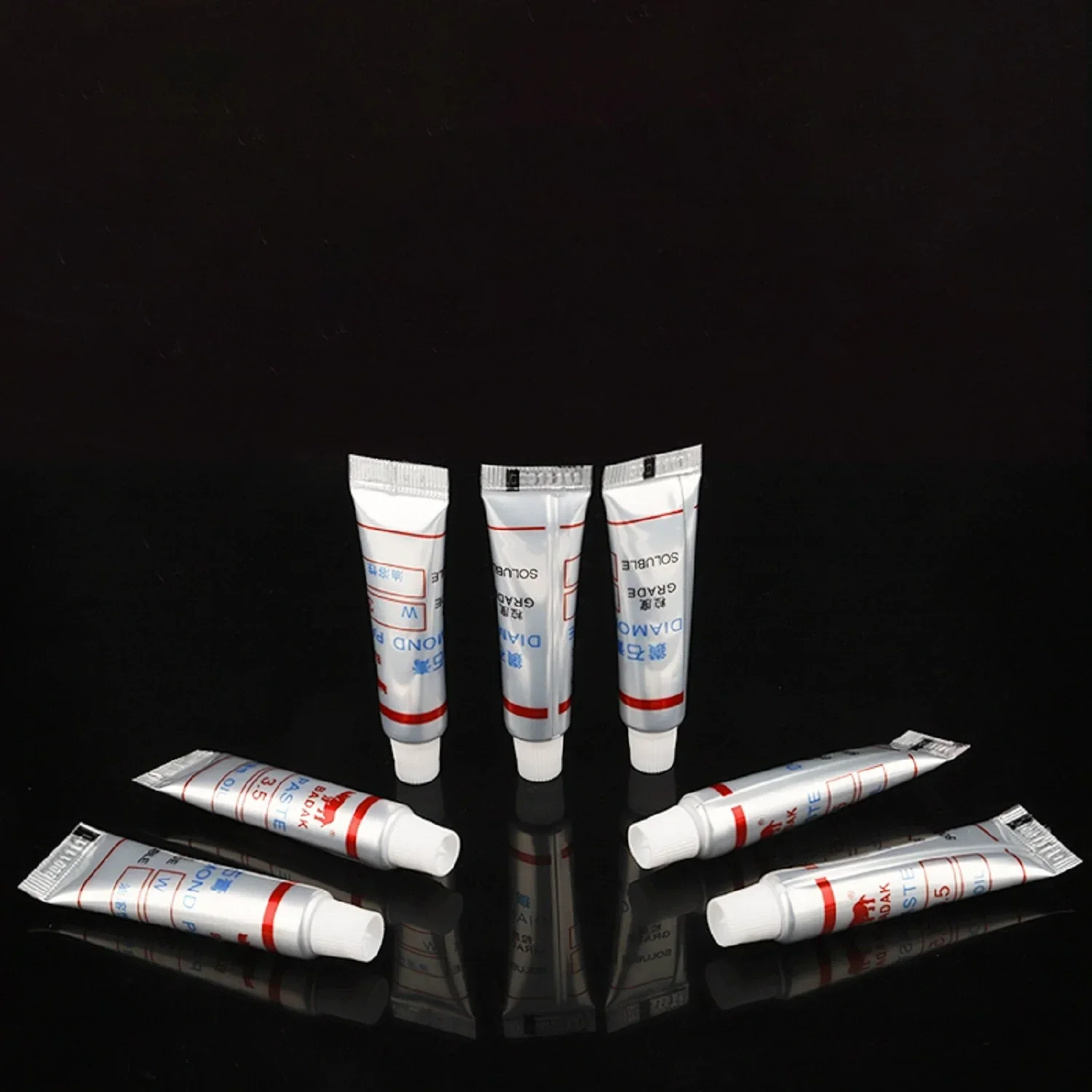 2 Pcs Diamond Abrasive Paste W0.5 ~40 Grit 320~10000# Diamond Polishing Lapping Glass Metal Grinding Polishing Scratch Repair