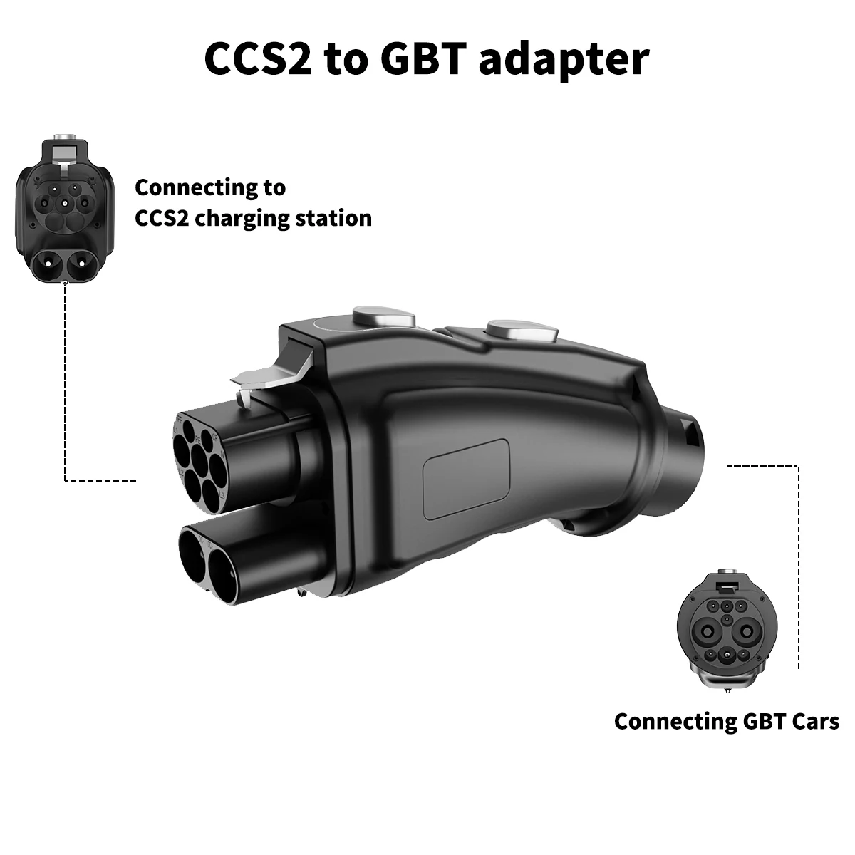 WUFEN CCS2 зарядный адаптер GBT DC 300KW 300A DC EV Разъем для зарядного устройства Электромобиль Ccs2 к Gbt Адаптер для BYD JAC VW Car