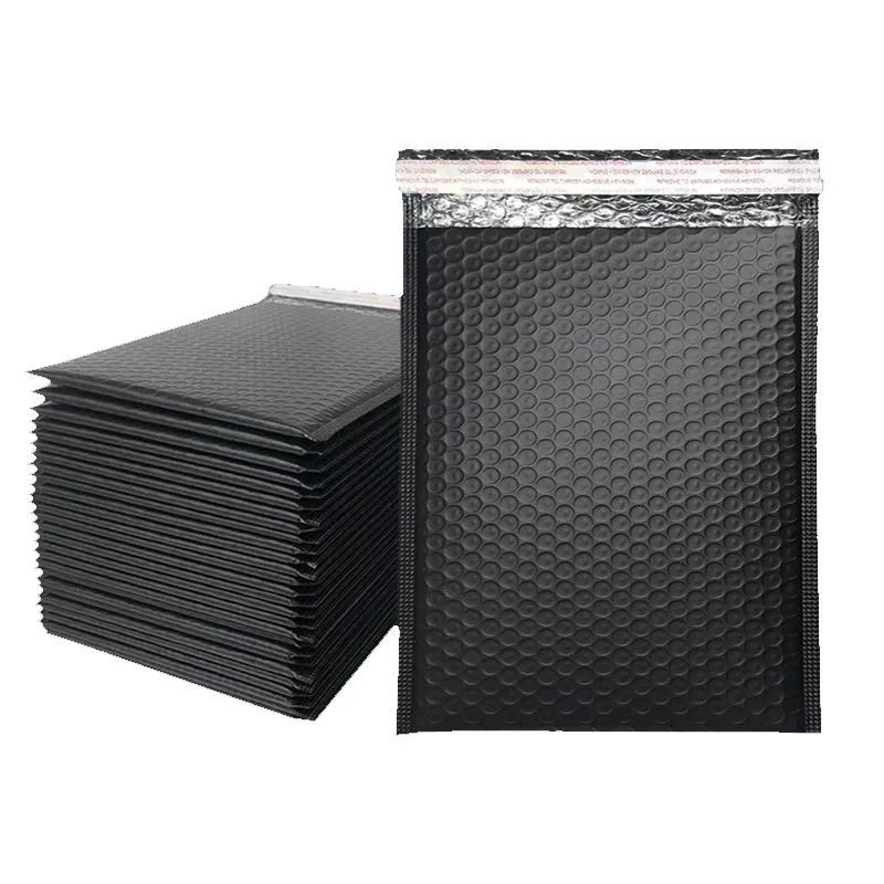 20 stks/partij Zwart Schuim Envelop Zakken Self Seal Mailers Gewatteerde Verzending Enveloppen Met Bubble Mailing Tas Verzending Pakketten Tas
