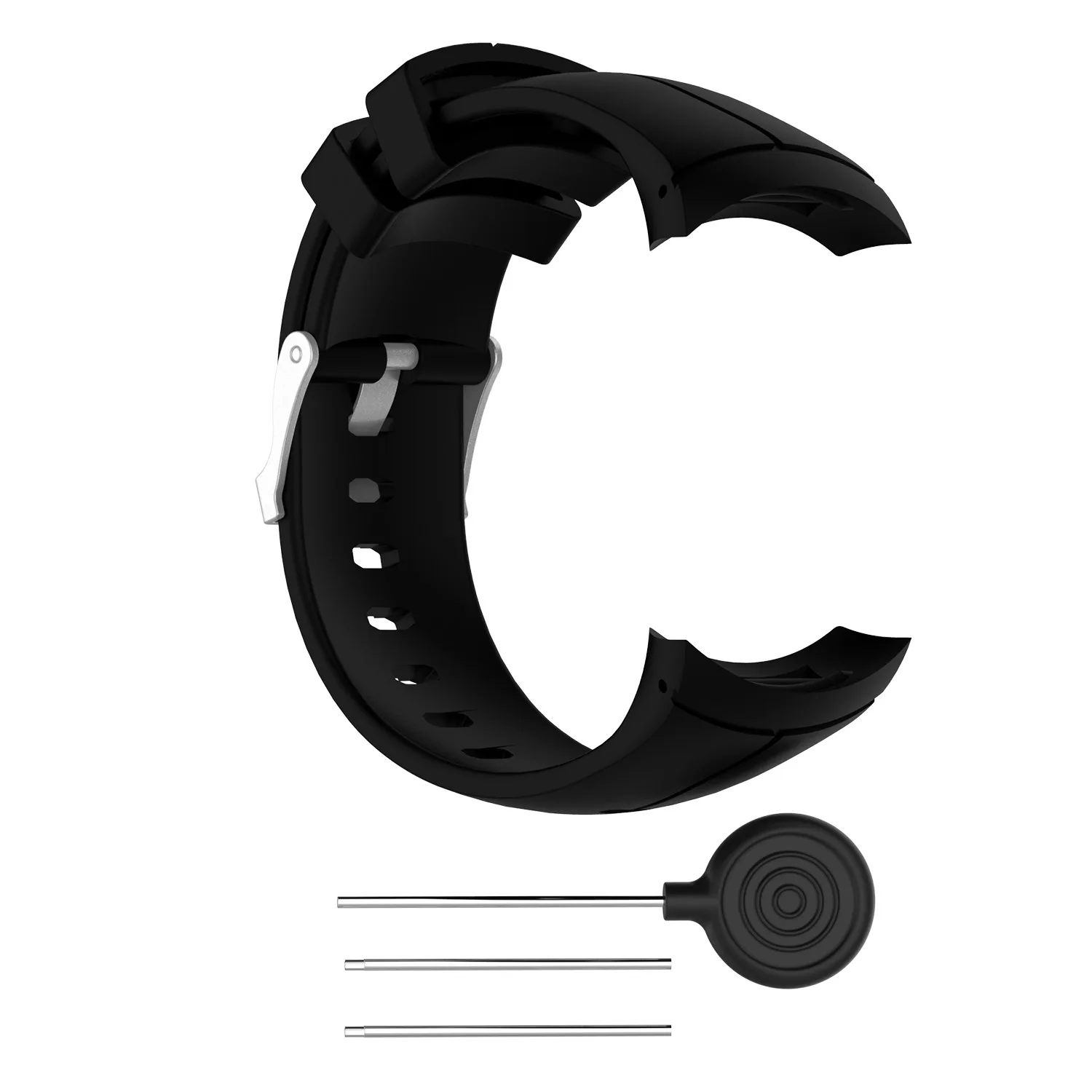 Silicone Wrist Band Strap for Suunto Spartan ULTRA Sport Watch Black_BSH
