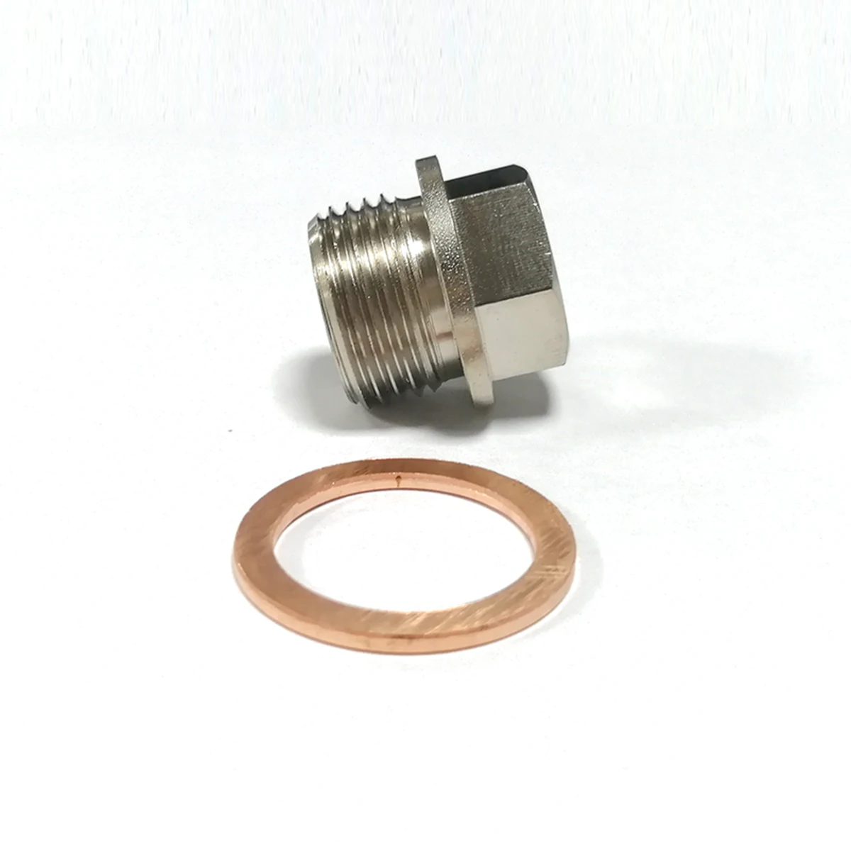 Plugue M18x1.5 1/8NPT do adaptador do sensor de temperatura da exaustão de aço com arruela