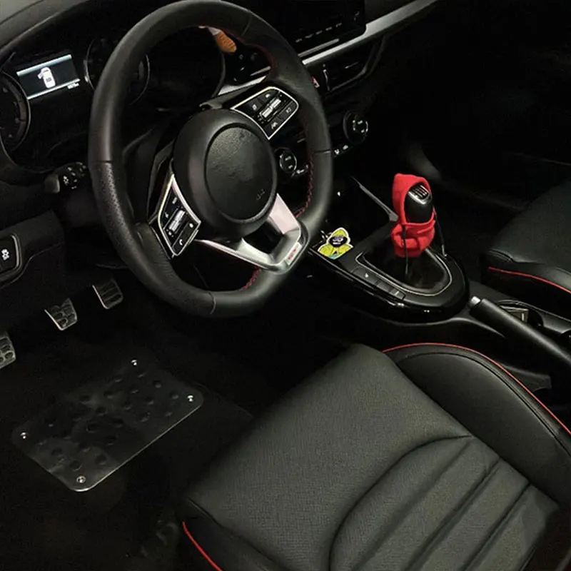 Hoodie Car Gear Shift Knob Cover Manual Handle Change Lever Cover For Ford ST Line Focus Mk4 MK3 4 EDGE Puma Fiesta Mondeo MK5