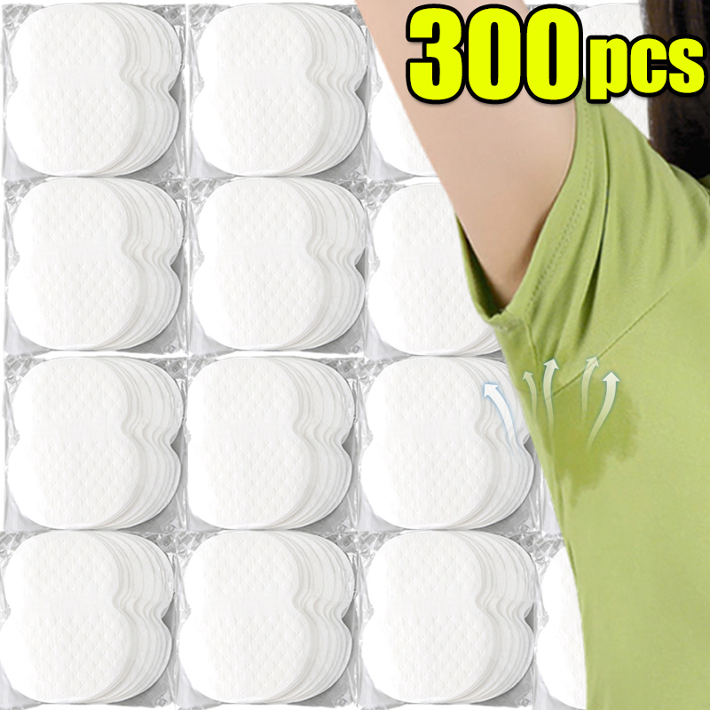 Almohadillas desechables para el sudor de las axilas, parche absorbente de sudor, desodorantes de verano, almohadillas no tejidas, transpirables, ultrafinas, 10/300 Uds.