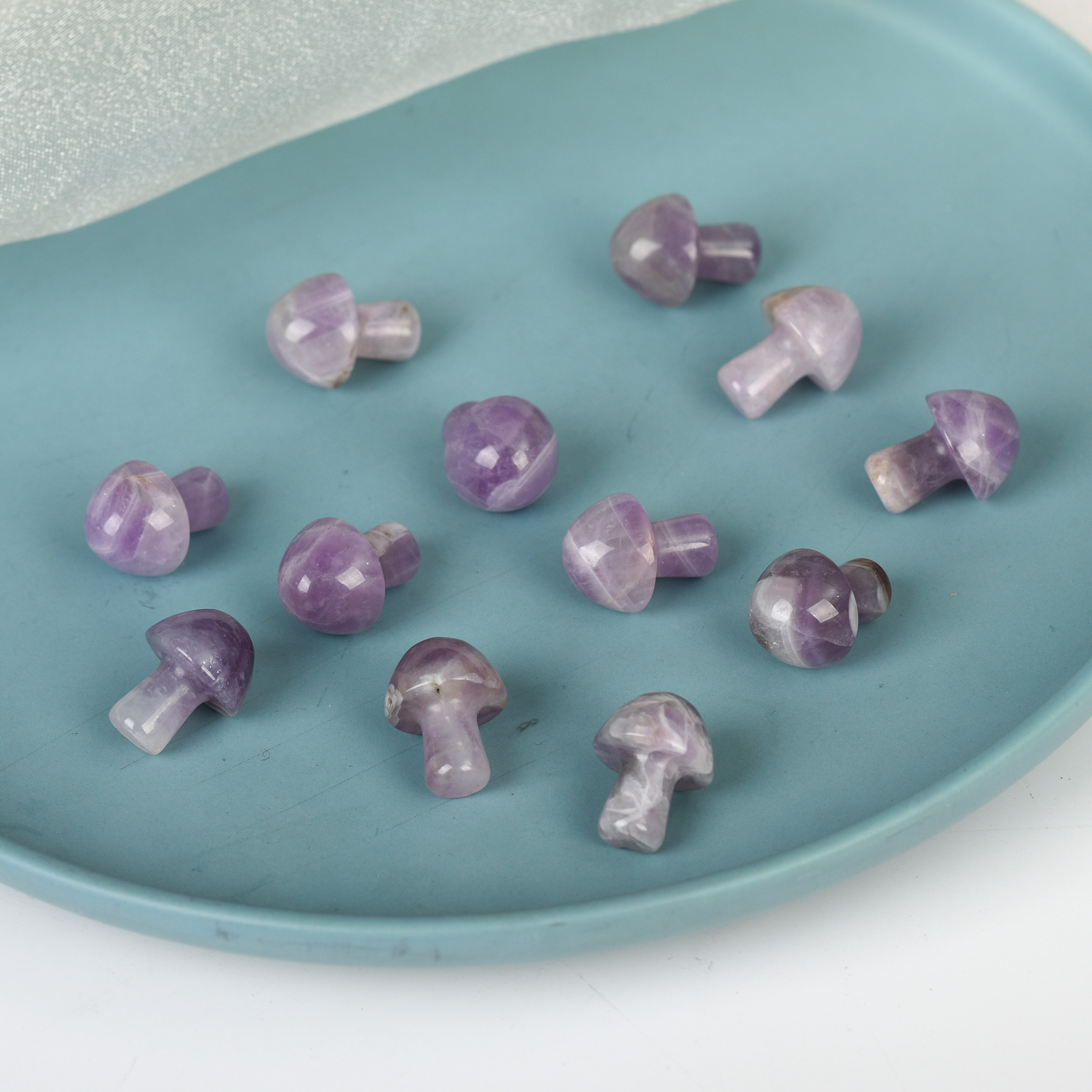 Kristallen paddestoelsnijwerk